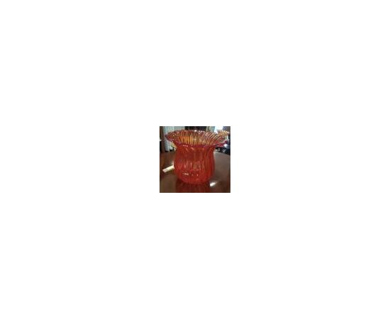 Vaso in vetro arancione