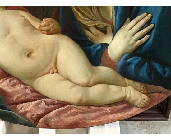 Madonna con il bambino dormiente