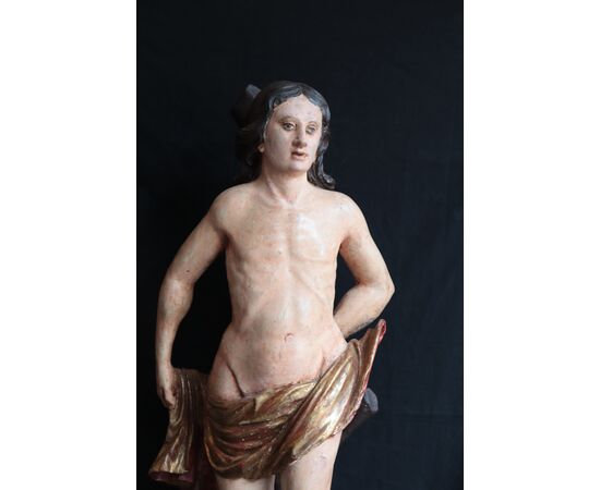 Scultura lignea: San Sebastiano, Italia, '700