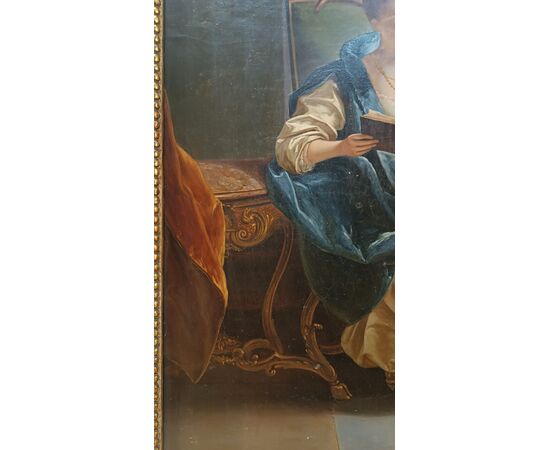 DIPINTO CON PICCOLO CONCERTO META’ XIX SECOLO 