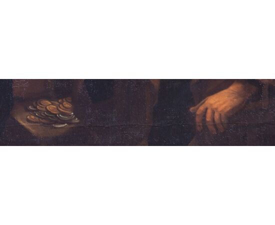 Vocazione di San Matteo - Caravaggesco del'600 - olio su tela