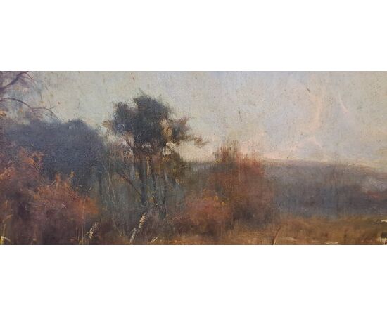 "PAESAGGIO LACUSTRE" - EUGENIO CECCONI - (1842 - 1903)