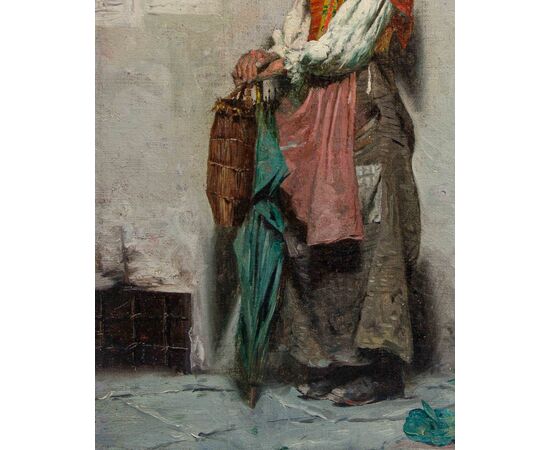 Pompeo Massani (Firenze, 1850 - 1920), Anziana popolana