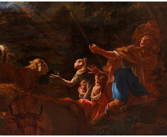 Carlo Preda (Milano, 1651 o 1652 – 1729),  Annuncio e Adorazione dei pastori
