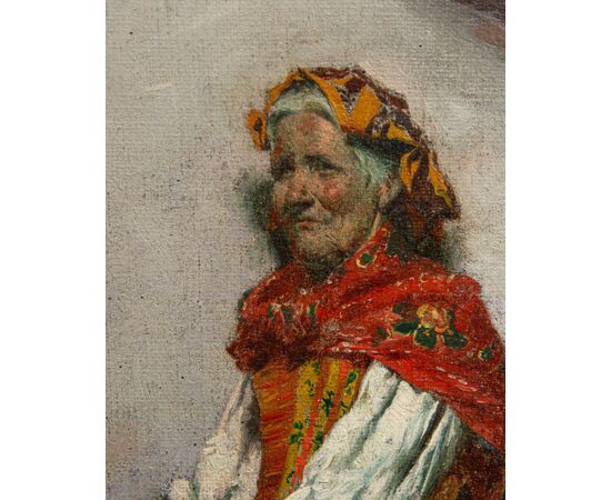 Pompeo Massani (Firenze, 1850 - 1920), Anziana popolana