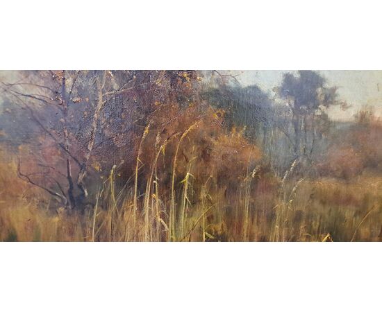 "PAESAGGIO LACUSTRE" - EUGENIO CECCONI - (1842 - 1903)