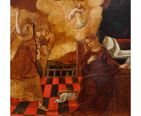 Scuola dalmata cretese, XVII secolo, Annunciazione