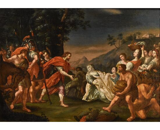 Incontro di Re David e Abigail, Nicolas Vleughels (Parigi, 1668 - Roma, 1737)