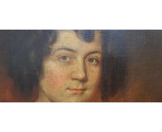 " RITRATTO DI DAMA" - OLIO SU TELA - XIX SEC.