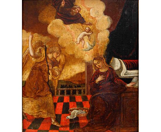 Scuola dalmata cretese, XVII secolo, Annunciazione