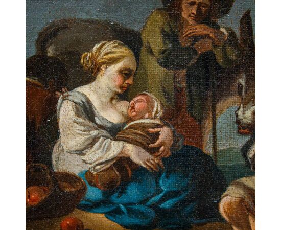 Paolo Monaldi (Roma, 1710 - dopo il 1779), attr., Scena di genere