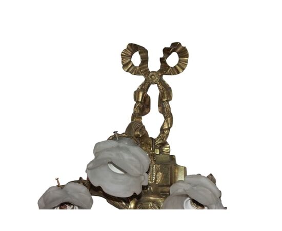 2 Applique di fine 1800 in bronzo stile Luigi XVI