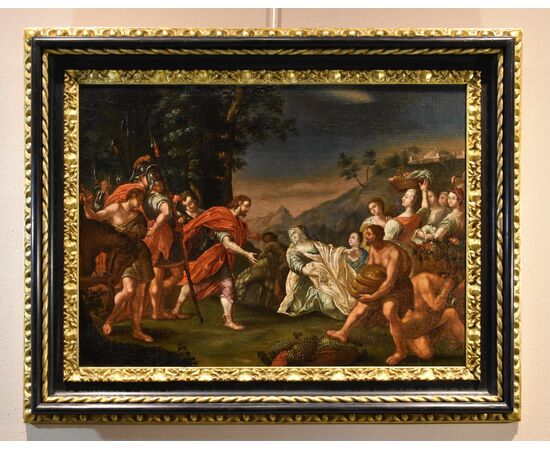 Incontro di Re David e Abigail, Nicolas Vleughels (Parigi, 1668 - Roma, 1737)