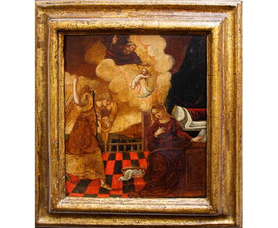 Scuola dalmata cretese, XVII secolo, Annunciazione