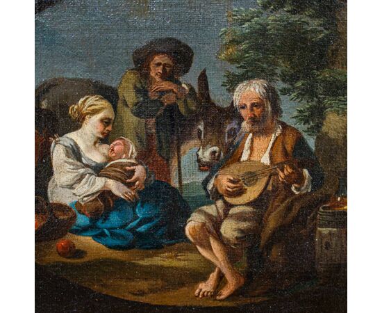 Paolo Monaldi (Roma, 1710 - dopo il 1779), attr., Scena di genere