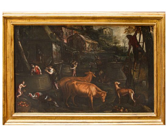 Francesco Bassano (Bassano, 1549 – Venezia, 1592),  L'Autunno