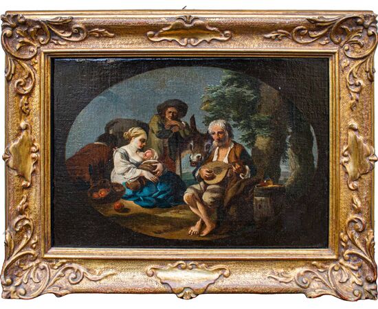 Paolo Monaldi (Roma, 1710 - dopo il 1779), attr., Scena di genere