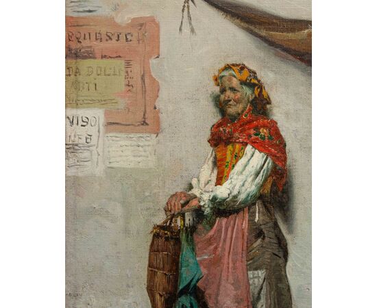 Pompeo Massani (Firenze, 1850 - 1920), Anziana popolana