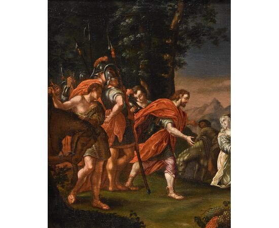 Incontro di Re David e Abigail, Nicolas Vleughels (Parigi, 1668 - Roma, 1737)