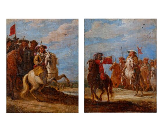 Lambert de Hondt I (1620–1652), Scene di battaglia