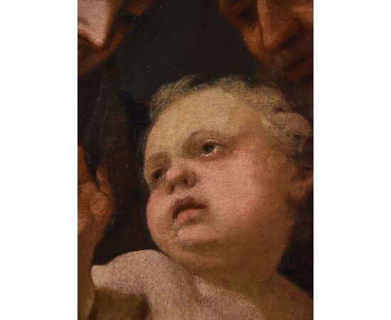 La Sacra Famiglia, Cerchia di Domenico Piola (Genova 1627 -1703)