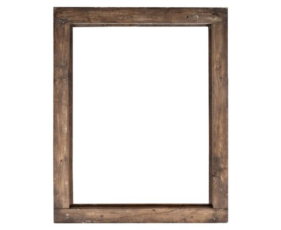 Cornice barocca in legno intagliato e dipinto. Emilia, XVII secolo.
