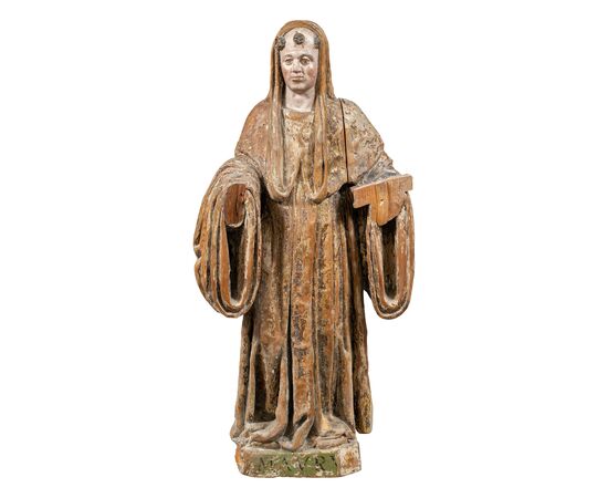 Scultura in legno intagliato - San Mauro. Italia, XVI secolo.