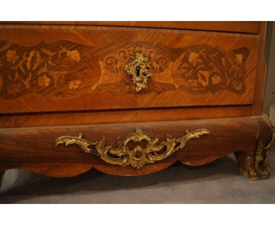 Secretaire francese in legno di palissandro