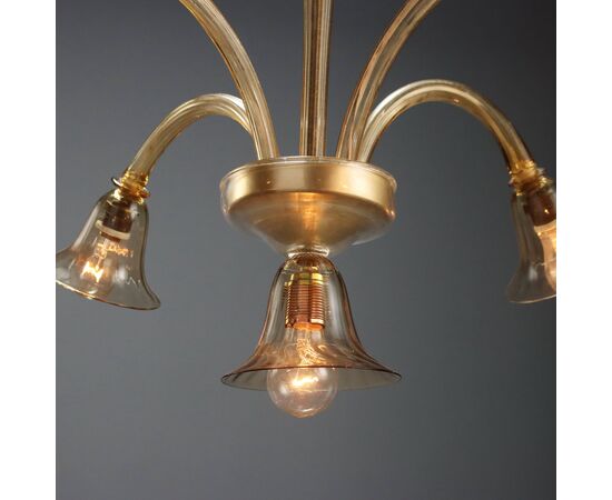 Lampadario Murano in Vetro Soffiato XX Secolo