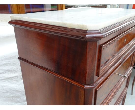 Secretaire in piuma di mogano Napoleone III fine 1800 Francia elegante interno