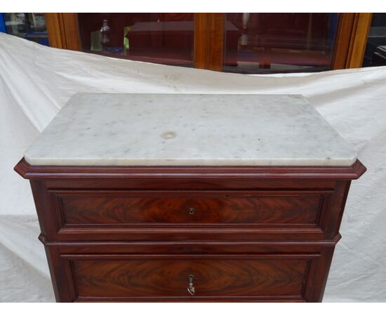 Secretaire in piuma di mogano Napoleone III fine 1800 Francia elegante interno