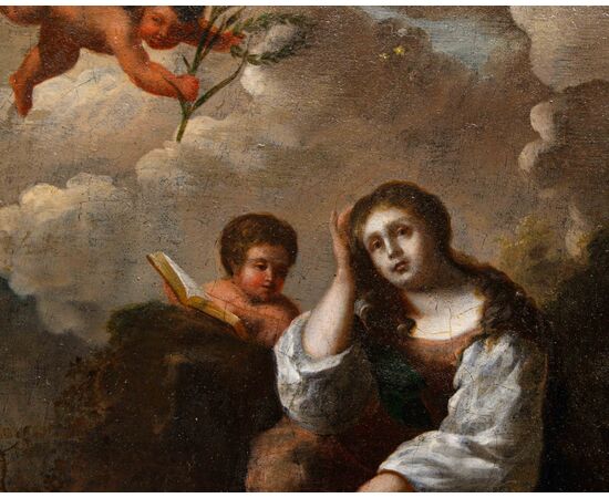 Artista fiammingo attivo in Italia, XVII Secolo, Maddalena penitente