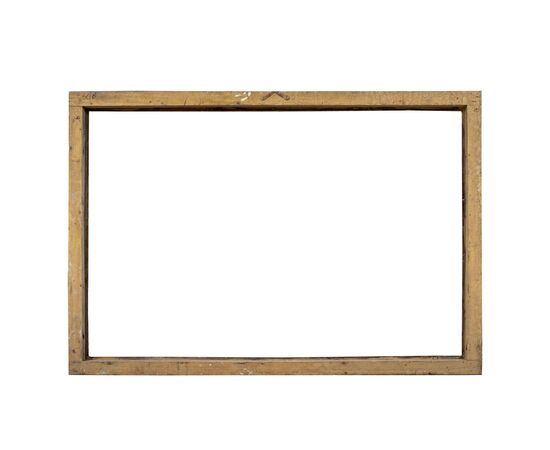 Cornice in legno intagliato, laccato e dipinto a finto marmo. Italia, XVIII secolo.