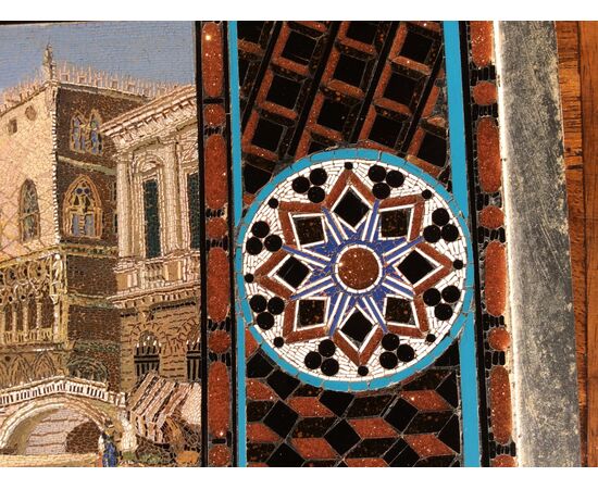 Straordinario micromosaico, veneziano.