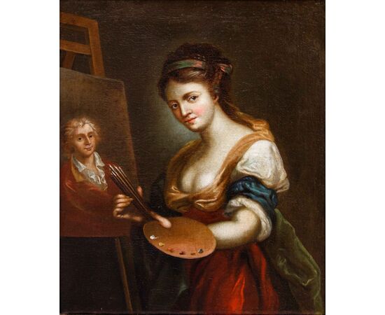 Scuola bolognese, XVII Secolo, Ritratto di Ginevra Cantofoli