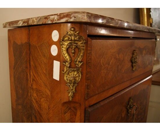 Secretaire francese in legno di palissandro