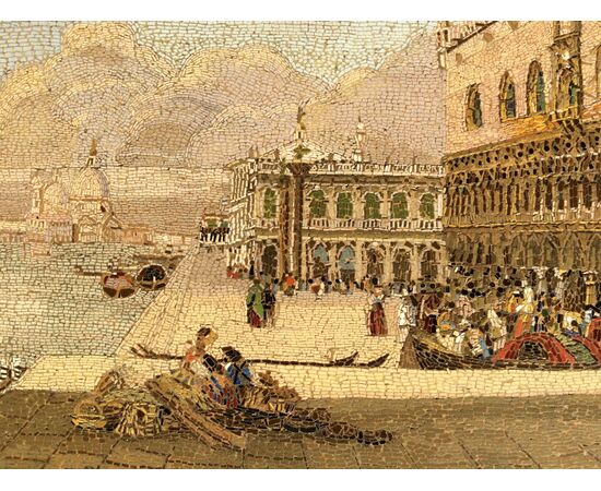 Straordinario micromosaico, veneziano.