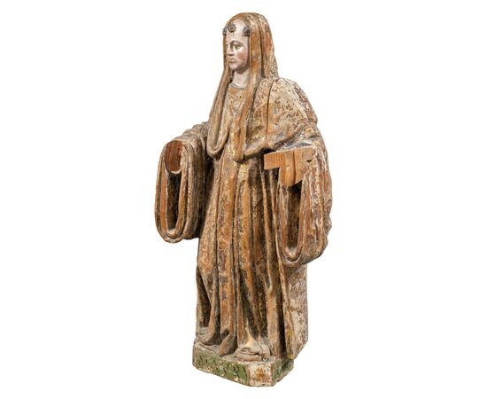 Scultura in legno intagliato - San Mauro. Italia, XVI secolo.