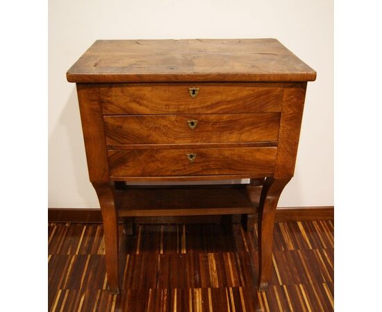 Toilette francese del 1800 stile Direttorio in legno di noce