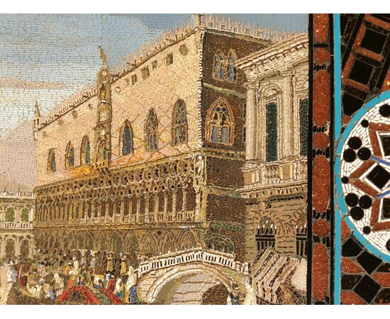 Straordinario micromosaico, veneziano.