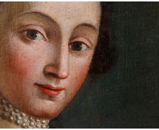 XVIII secolo, cerchia di Pietro Antonio Rotari (Verona, 30 settembre 1707 – San Pietroburgo, 31 agosto 1762), Ragazza con cestino di fiori