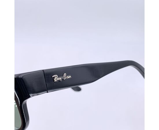 RAY-BAN Occhiali da Sole Vintage in Acetato Col. Nero Rectangle