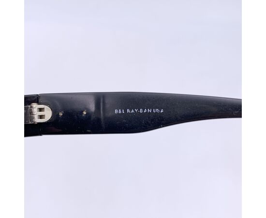 RAY-BAN Occhiali da Sole Vintage in Acetato Col. Nero Rectangle