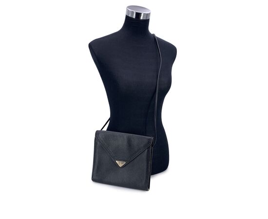 YVES SAINT LAURENT Borsa a Tracolla Vintage in Pelle Col. Nero M