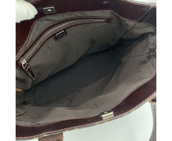 FENDI Borsa Shopper Vintage in Tela Col. Marrone FF M
