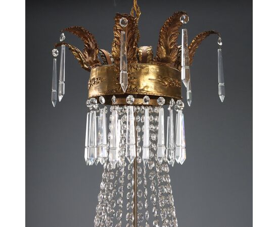Lampadario a Mongolfiera Italia Ultimo Quarto XIX Secolo