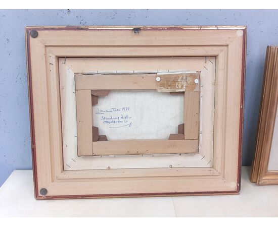 DIPINTO AD OLIO SU TELA DI SCUOLA LABRONICA FIRMATO LUCIANO TORSI 1972