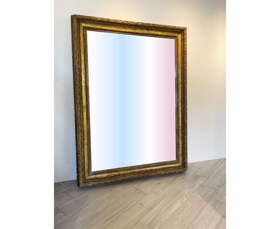 Specchiera XIX - XX sec. con cornice dorata
