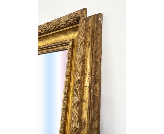 Specchiera XIX - XX sec. con cornice dorata