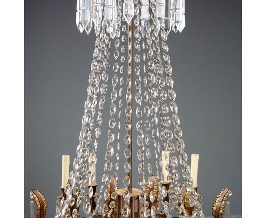 Lampadario a Mongolfiera Italia Ultimo Quarto XIX Secolo